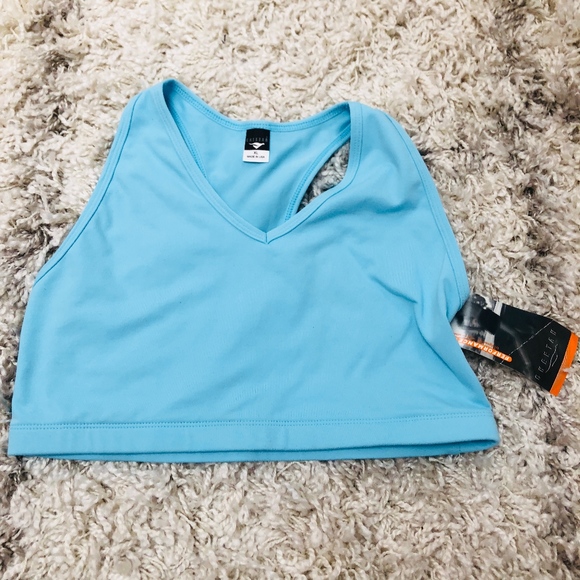Other - NWT light blue v neck sports bra size XL